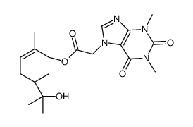 [(1R,5S)-5-(2-hydroxypropan-2-yl)-2-methylcyclohex-2-en-1-yl] 2-(1,3-dimethyl-2,6-dioxopurin-7-yl)acetate结构式
