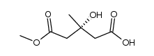 methyl (R)-3-hydroxy-3-methylglutarate Structure