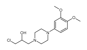 1-chloro-3-(4-(3,4-dimethoxyphenyl)piperazin-1-yl)propan-2-ol Structure