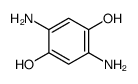 2,5-diaminobenzene-1,4-diol Structure