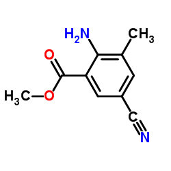 Methyl 2-amino-5-cyano-3-methylbenzoate Structure