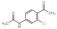N-(4-乙酰基-3-氯苯基)-乙酰胺结构式