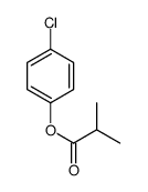 Propanoic acid, 2-Methyl-, 4-chlorophenyl ester结构式