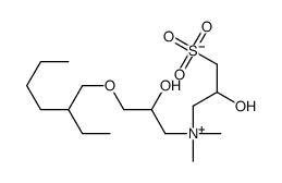 1-Propanaminium, 3-(2-ethylhexyl)oxy-2-hydroxy-N-(2-hydroxy-3-sulfopropyl)-N,N-dimethyl-, inner salt Structure