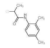 2-氯-N-(2,4-二甲基苯基)丙酰胺结构式