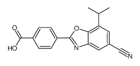 4-(5-氰基-7-异丙基苯并[d]噁唑-2-基)苯甲酸结构式