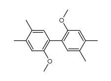 2,2'-Dimethoxy-4,5,4',5'-tetramethyl-biphenyl结构式