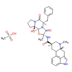 甲磺酸二氢麦角胺结构式
