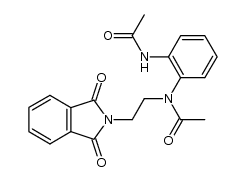 N-[2-(N-acetyl-2-acetylamino-anilino)-ethyl]-phthalimide结构式