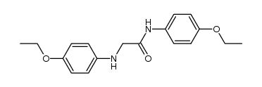 N-(4-ethoxy-phenyl)-glycine p-phenetidide Structure