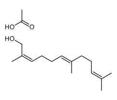 acetic acid,2,7,11-trimethyldodeca-2,6,10-trien-1-ol Structure