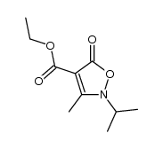 ethyl 2-isopropyl-3-methyl-5-oxo-2,5-dihydroisoxazole-4-carboxylate结构式