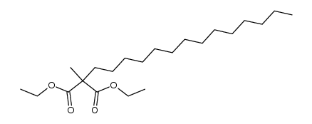methyl-tetradecyl-malonic acid diethyl ester Structure
