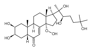 14alpha-Hydroperoxy-20-hydroxyecdysone Structure