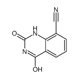 1,2,3,4-四氢-2,4-二氧代-8-喹唑啉甲腈结构式