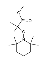 methyl 2-methyl-2-((2,2,6,6-tetramethylpiperidin-1-yl)oxy)propanoate结构式