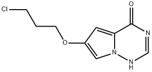 6-(3-氯丙氧基)吡咯并[2,1-F][1,2,4]三嗪-4(1H)-酮结构式