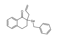 2-allyl-2-(benzylselanyl)-3,4-dihydronaphthalen-1(2H)-one结构式