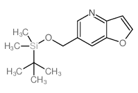 6-((叔丁基二甲基甲硅烷基氧基)甲基)-呋喃并[3,2-b]吡啶结构式