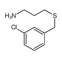 3-[(3-chlorobenzyl)thio]-1-propanamine(SALTDATA: FREE)结构式