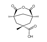 (1R,5S,7s)-1,5,7-trimethyl-2,4-dioxo-3-oxabicyclo[3.3.1]nonane-7-carboxylic acid结构式