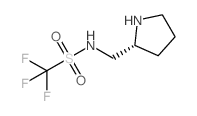 N-[(2R)-2-吡咯烷甲基]-三氟甲磺酰胺结构式