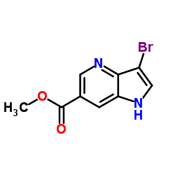 3-Bromo-4-azaindole-6-carboxylic acid Methyl ester Structure
