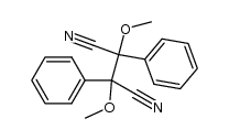 meso-2,3-Dimethoxy-2,3-diphenylsuccinonitrile Structure