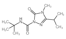 N-叔丁基-3-异丙基-4-甲基-5-氧代-2,5-二氢-1H-1,2,4-三氮唑-1-甲酰胺结构式