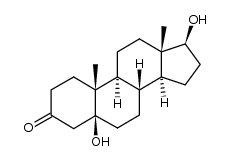 5β,17β-dihydroxyandrostan-3-one Structure