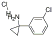 1-(3-chlorophenyl)cyclopropan-1-amine hydrochloride Structure