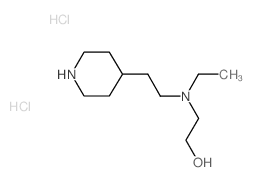 2-{Ethyl[2-(4-piperidinyl)ethyl]amino}-1-ethanol dihydrochloride结构式