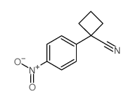 1-(4-硝基苯基)环丁烷甲腈结构式