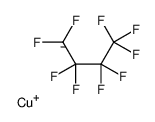 copper(1+),1,1,1,2,2,3,3,4,4-nonafluorobutane Structure