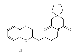 8-[2-(1,4-苯并二氧-2-甲基氨基)乙基]-8-氮杂螺[4.5]癸-7,9-二酮盐酸盐图片