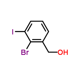 (2-Bromo-3-iodophenyl)methanol Structure