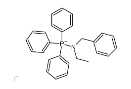 (benzyl(ethyl)amino)triphenylphosphonium iodide Structure