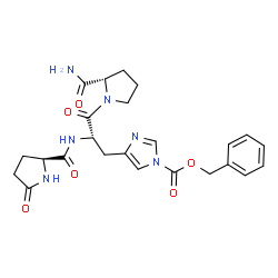 5-Oxo-L-Pro-1-Cbz-L-His-L-Pro-NH2 Structure