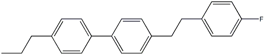 4-[2-(4-氟苯基)乙基]-4'-丙基联苯结构式
