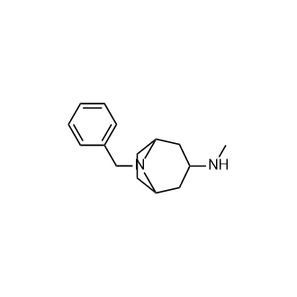 8-苄基-N-甲基-8-氮杂双环[3.2.1]辛烷-3-胺结构式