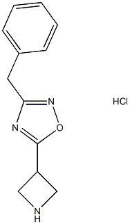 5-氮杂环丁烷-3-基-3-苄基-1,2,4-噁二唑盐酸盐结构式