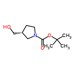 (R)-tert-butyl 3-(hydroxymethyl)pyrrolidine-1-carboxylate Structure