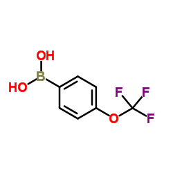 4-三氟甲氧基苯硼酸结构式