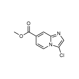 3-氯咪唑并[1,2-a]吡啶-7-羧酸甲酯结构式