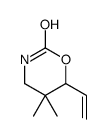 6-ethenyl-5,5-dimethyl-1,3-oxazinan-2-one结构式