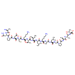 HIV-1 gag Protein p24 (194-210)结构式