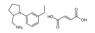 (-)-1-(3-Ethylphenyl)-2-pyrrolidinemethanamine fumarate结构式
