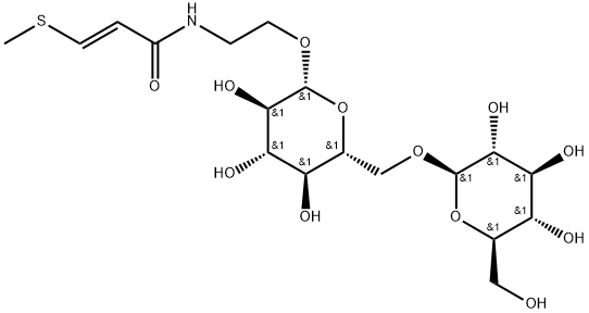榼藤酰胺A 2'-O-(6''-O-β-D-吡喃葡萄糖基)-β-D-吡喃葡萄糖苷结构式