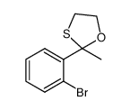 2-(2-bromophenyl)-2-methyl-1,3-oxathiolane Structure