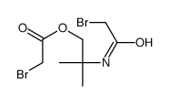 [2-[(2-bromoacetyl)amino]-2-methylpropyl] 2-bromoacetate Structure